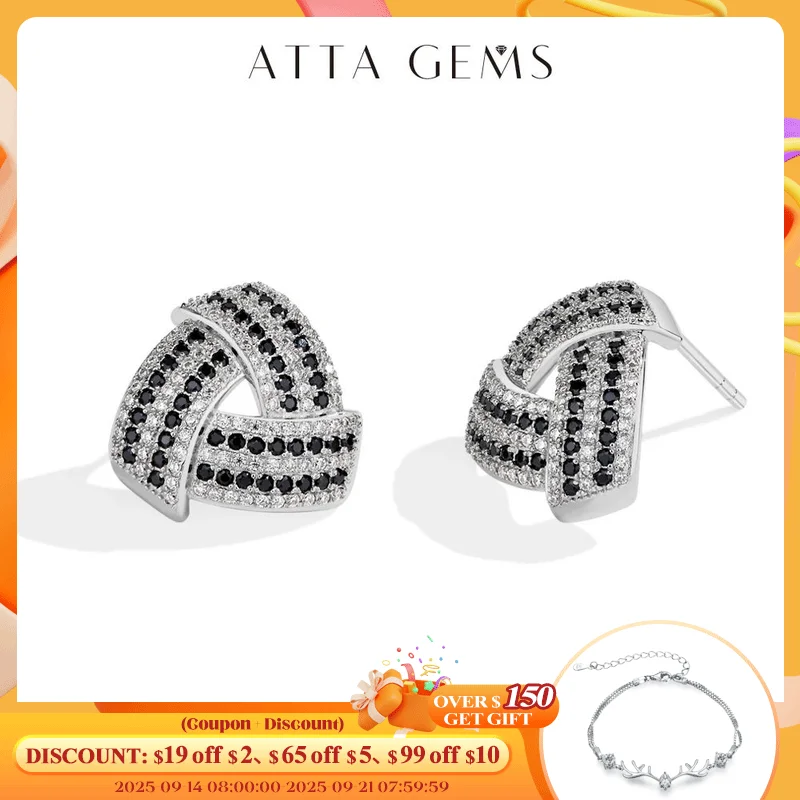 

Attagems DVVS Moissanite Diamond Triangle Stud Earring For Women 925 Sterling Silver 18K Gold Plated Birthday Gift Party Jewelry