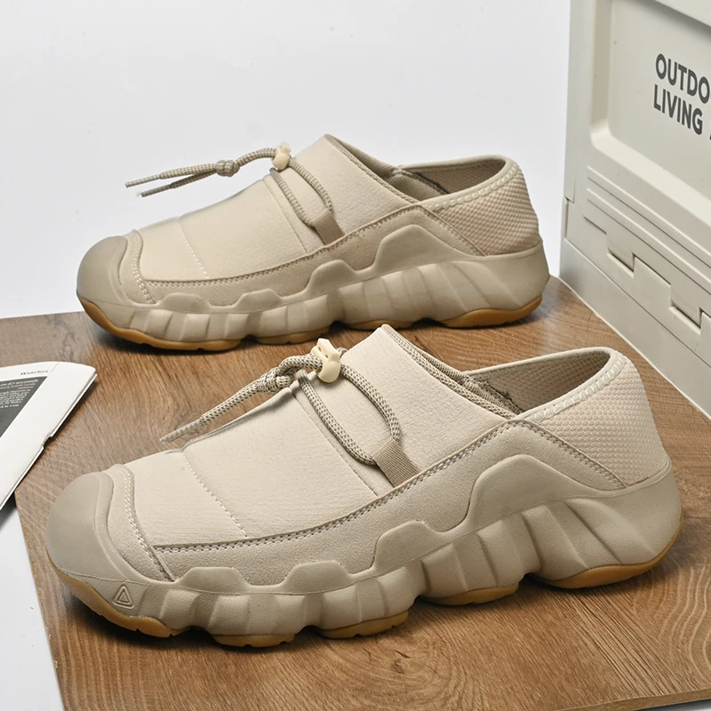 

European American Men in Spring Autumn Soft Bottom Light Luxury with High-end Feel Outdoor Shock-absorbing Leisure Hiking Shoes