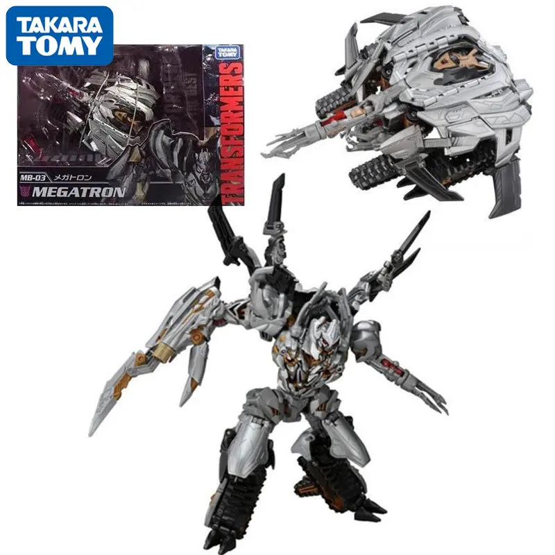 TAKARA TOMY-Megatron Decepticons, 10 ° Aniversário, Transformadores Voyager, Robô De Deformação Original, Menino Brinquedo, Presente Modelo, MB03