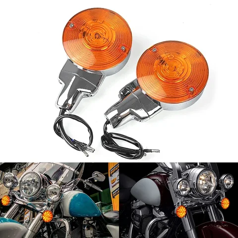 Мотоциклетный светодиодный плоский указатель поворота для Har-ley Touring Electra Glide Road King FLHR FLHTC 2001-2017 FLSTC указатель поворота