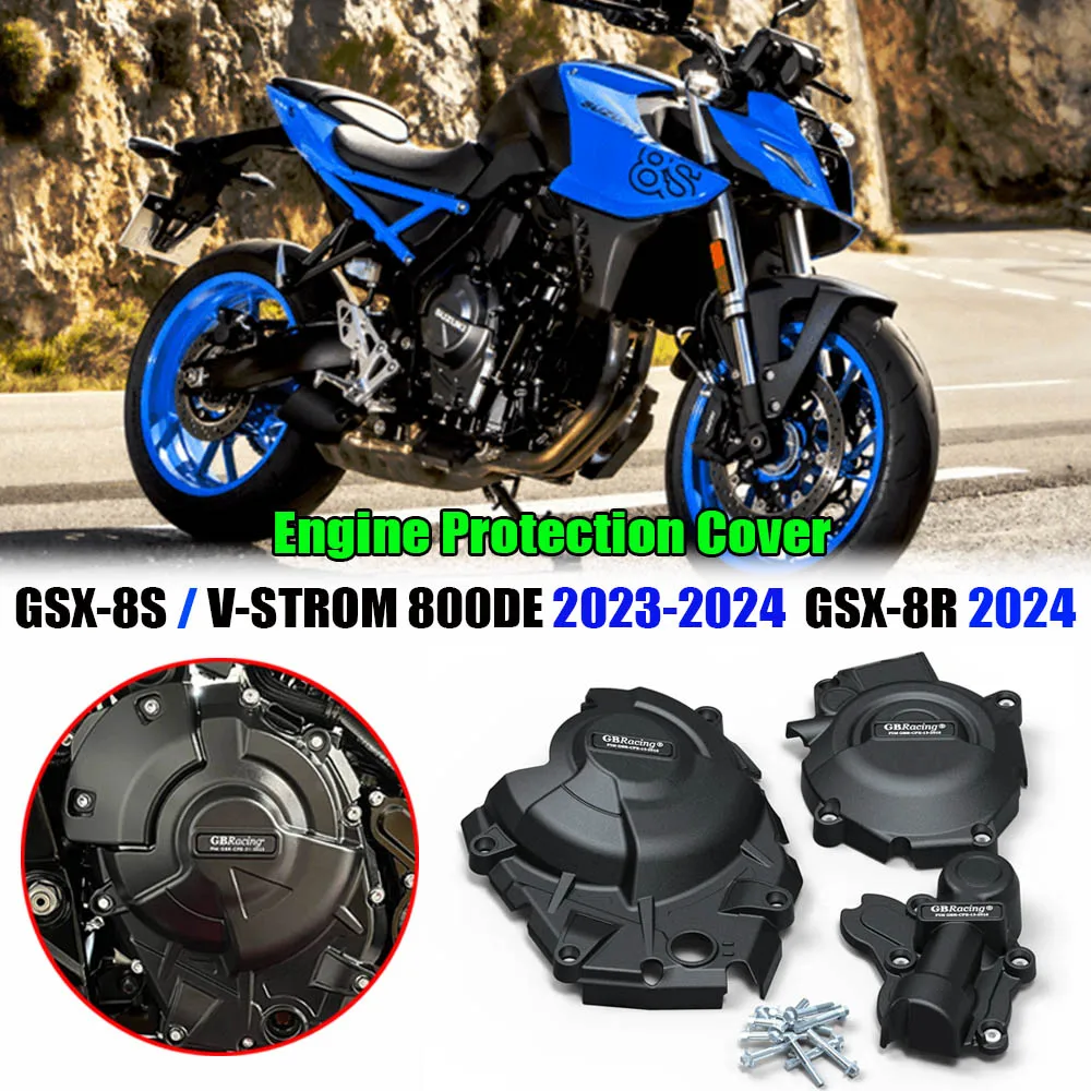 For Suzuki GSX-8S / V-STROM 800DE 2023-2024 / GSX-8R 2024 Motorcycle Body Fall Collision Protection Engine Protection Cover