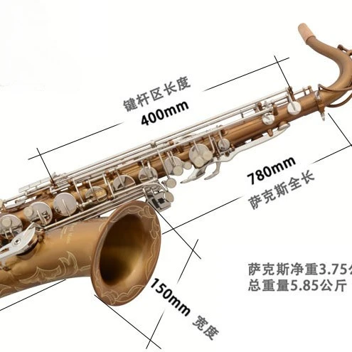 

Professional High Grade Woodwind Instrument RST-X8 Tenor Saxophone