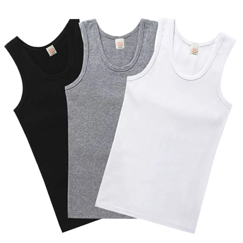 Plus Size Bodybuilding Vest Men Women Black White Clothes Tank Tops Cotton Sleeveless Fitness T-shirts Fit Sports Four Seasons