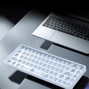 Wireless Keyboard Key Kit, 3-Mode, Hot Swap, White Light, Bluetooth Compatible, 3 Pins, 5 Pins Switch, 68 Keys, 2.4GHz 8 Main Sales White Keyboard - №6
