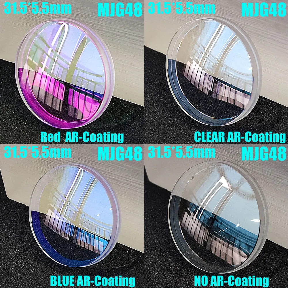 مزدوج قبة المعدنية كريستال صعدت استبدال زجاج ساعة ، قطع غيار وزارة الدفاع ، SKX007 ، SKX007 ، SKX009 ، SKX011 ، SKX171 ، SKX175 ، 31.5x5.5mm