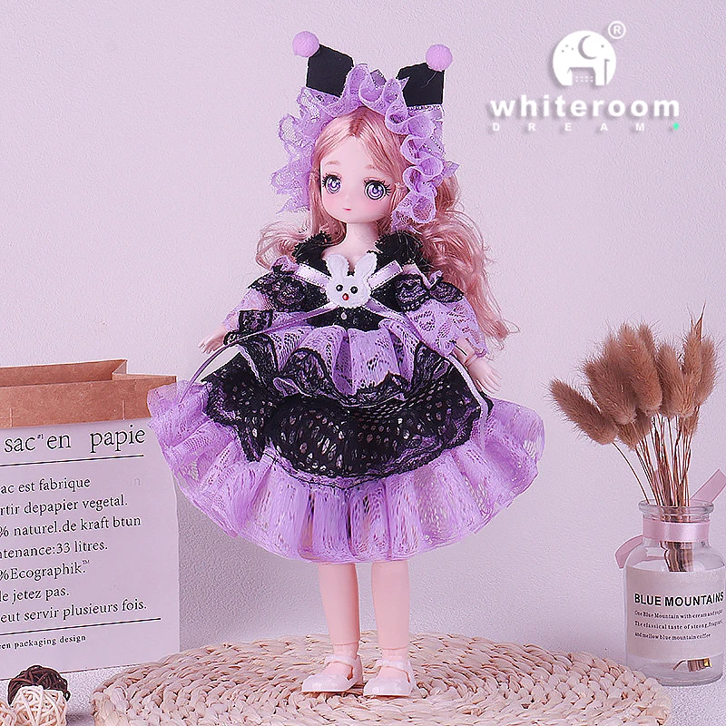 1/6 Bjd bambola abito da sposa AnimePrincess Dress Action Figures sferico snodato bambola per bambini giocattoli ragazza Cosplay 30 cm Lolita