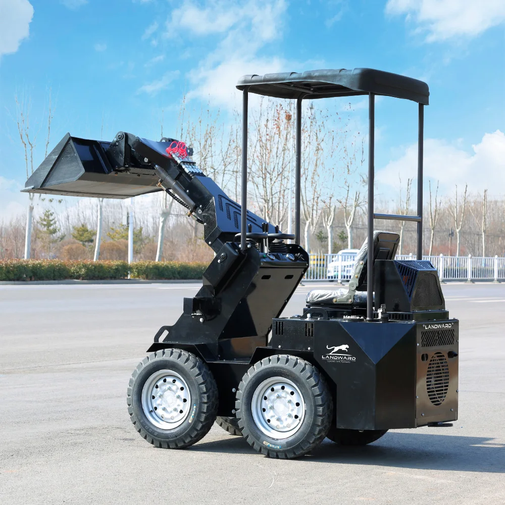 رائجة البيع جرافة انزلاقية صغيرة EPA Euro 5 تستخدم المزرعة المدمجة جرافة عجلة القيادة الجلوس على مع المرفقات حسب الطلب