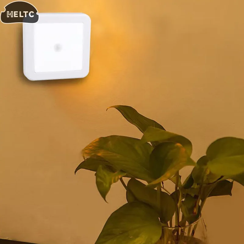 1PCS Motion Controlled Human Body Sensor LED Night Light Smart Battery Operated For Baby Room Hallway Pathway Home Light