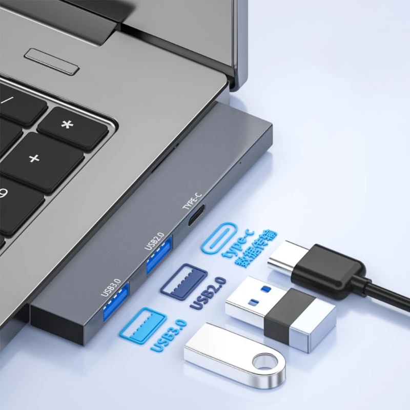 1x3,0 + 2x2,0 USB-концентратор, 3-портовый мульти-сплиттер-адаптер для ПК, компьютерные аксессуары, Прямая поставка