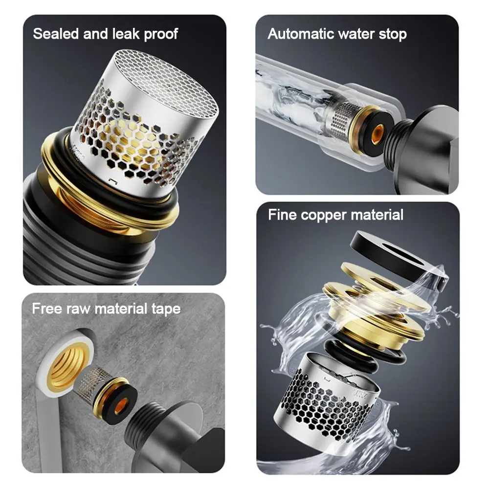 

2Pcs/set Creative Metal Water Stop Valve Non-return Leak-Proof Sealing Gasket Universal Replacement Sealing Rings Gasket