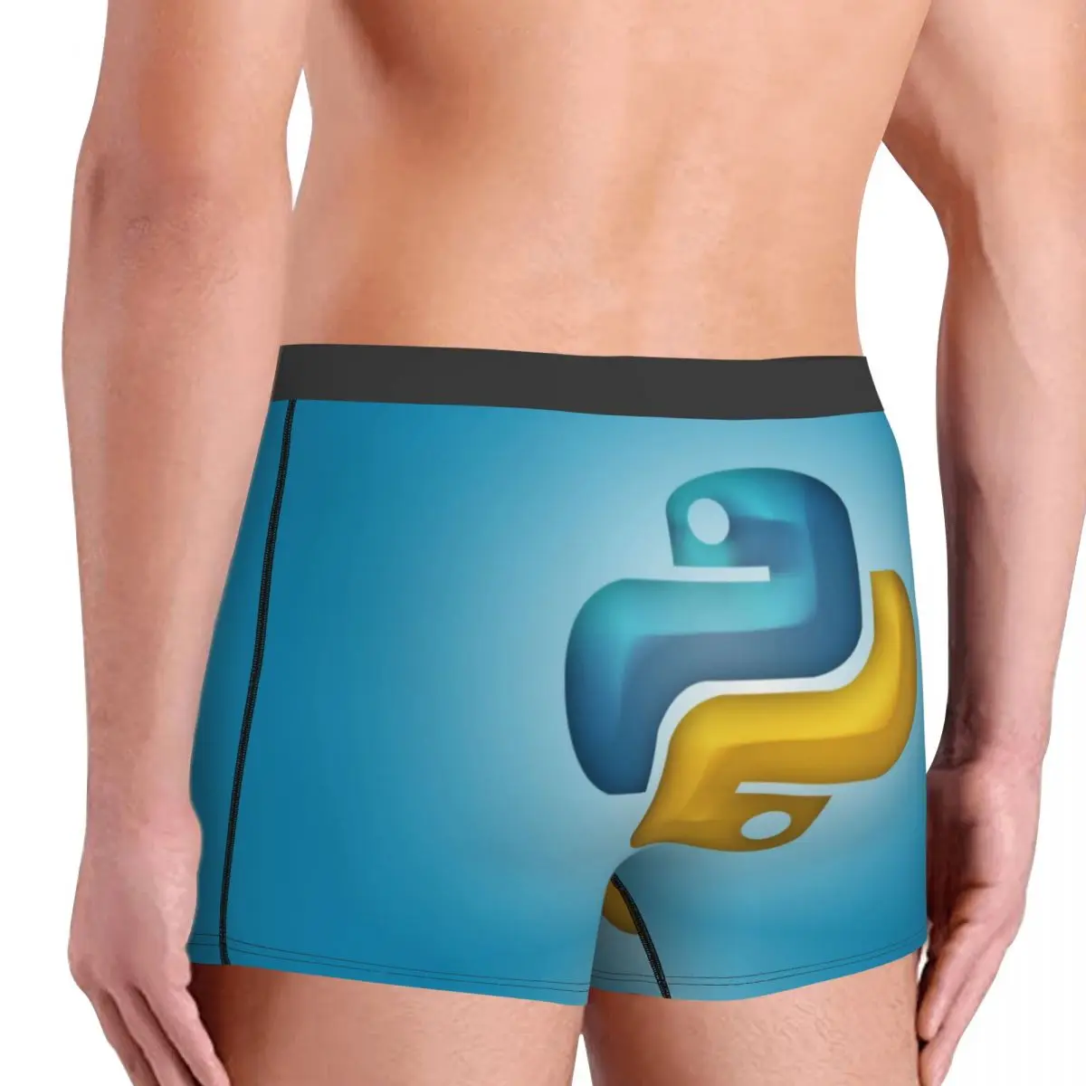 Kustom Programmer pengembang komputer Python boxer celana pendek pria pemrograman Coder celana dalam celana dalam Keren