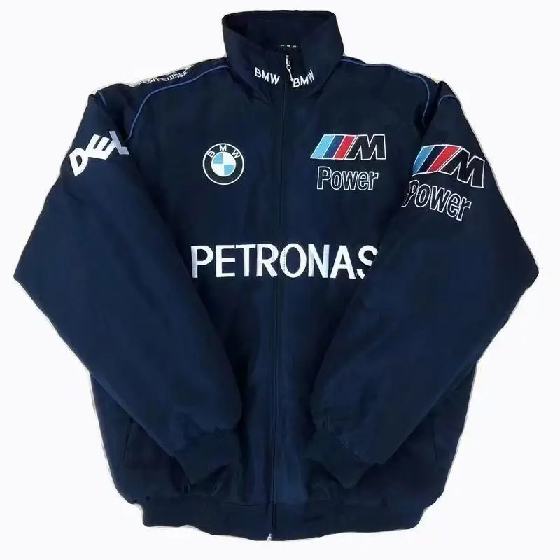 

BMW F1 Team racing suit, casual spring and autumn jacket, embroidered windproof motorcycle uniform coat, trendy jacket