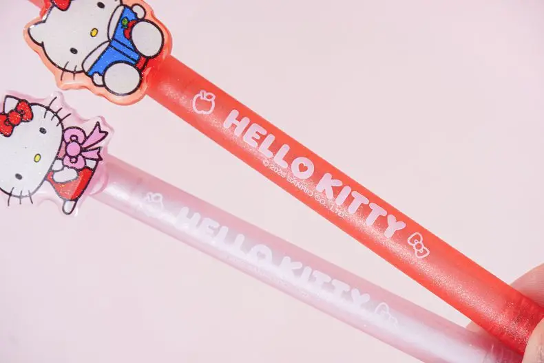 (2 Stück/Set) Sanrio Gelstift Hello Kitty Stifte mit schwarzer Tinte, Schul- und Bürobedarf, Schreibwaren, Geschenke – Detail 7