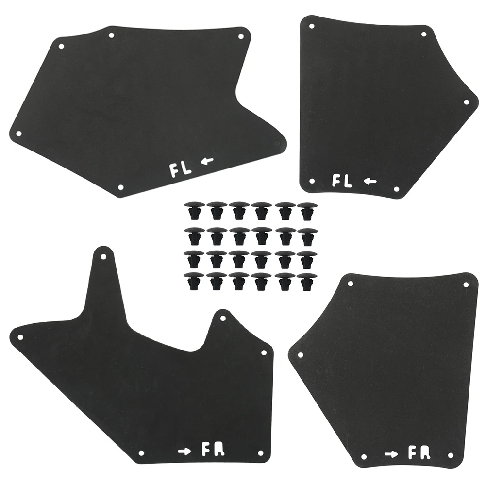 Fender Liner Shields with Clips 537370C030 537360C030 537390C020 Apron Seal Guards for Toyota Tundra 2014-2021 Sequoia 2008-2022