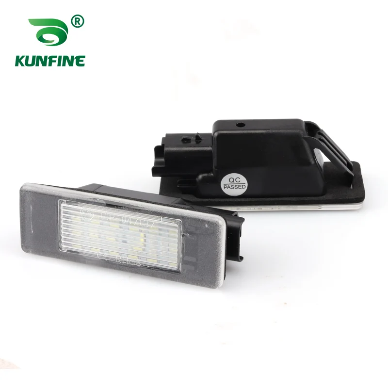 2PCS Car LED Number License Plate Light LED License Lamp For Peugeot 106 3D HATCHBACK 1997-2004 OEM No. 6340F0 6340A5 96824036