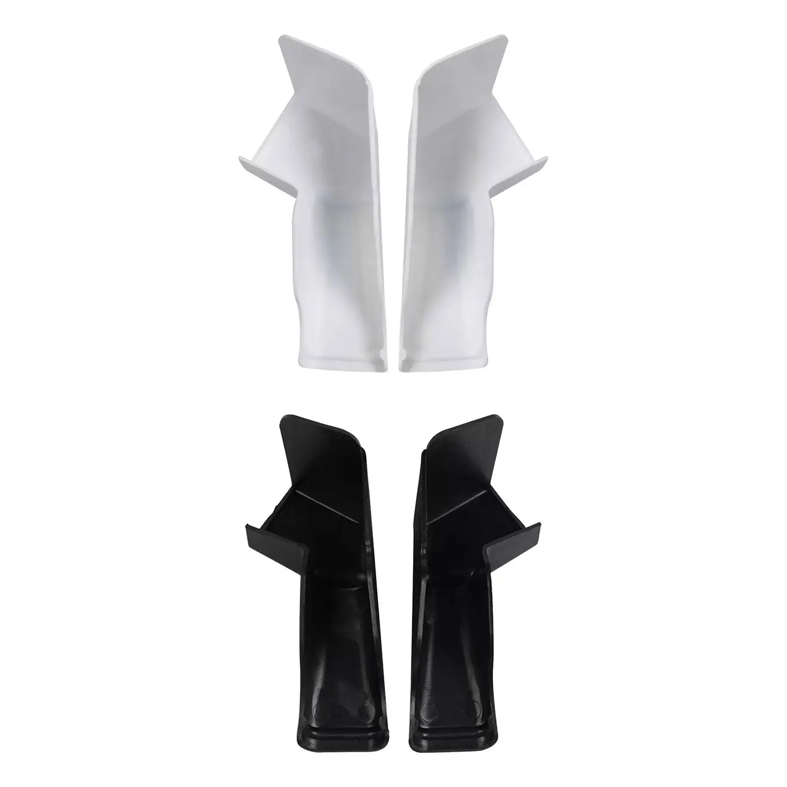 Conjunto de 2 bicos de calha RV para gerenciamento de água da chuva, extensões de fácil ajuste para van