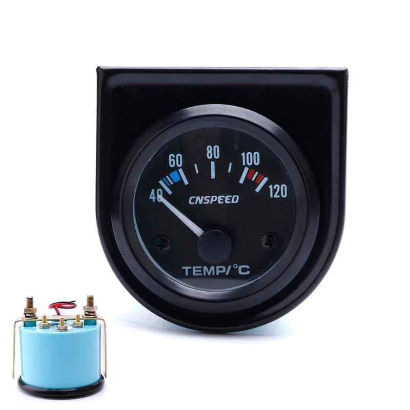 

2" 52mm Black Car Auto Digital LED Water Temp Temperature Gauge 40-120℃ New