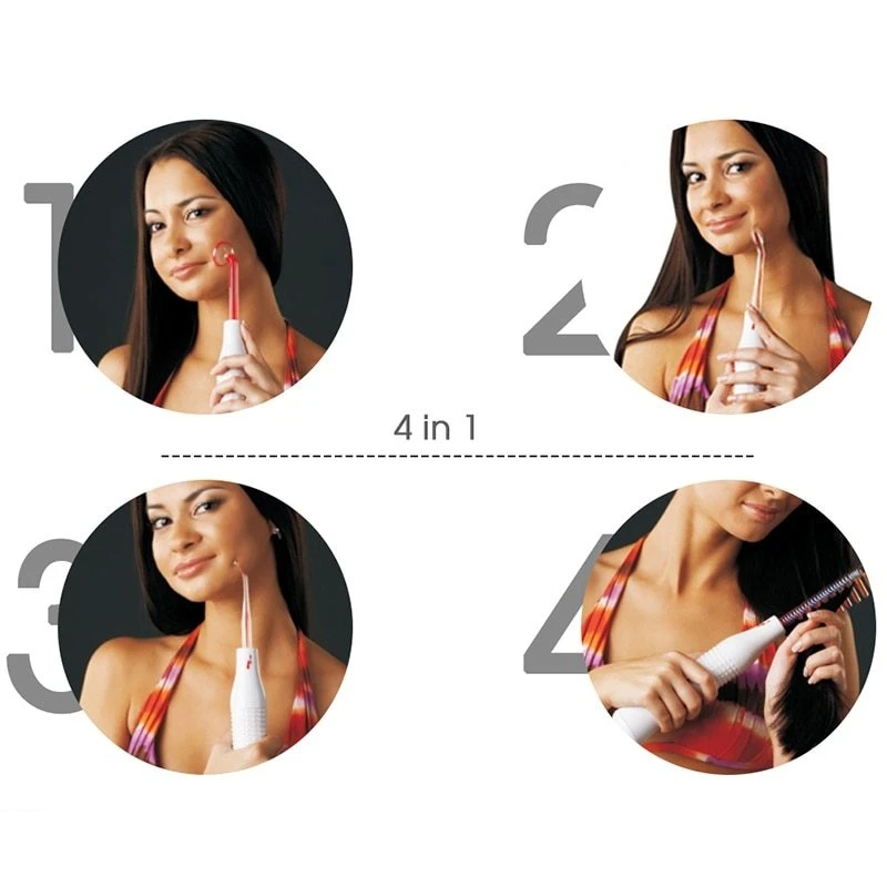 4in1 Handheld High-Frequency Wave Skincare And Beauty Device With Neon Light Electrode Tube For Vibrant Smooth And Elastic Skin - Image 6