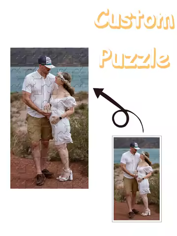 Custom Photo Puzzle Maker,Personalized Picture Jigsaw for Couples/Family,DIY Gift Idea, custom portrait jigsaw,anniversary gift