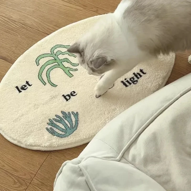 VIKAMA Nordic Plush Carpet, Water Absorbent & Non-Slip Washable Mat for Entrance, Bathroom, Cozy Home Decor