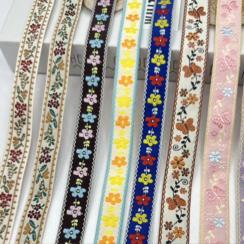 50 jardów wstążki żakardowej w – Vintage Sewing Textile recenzja i cena