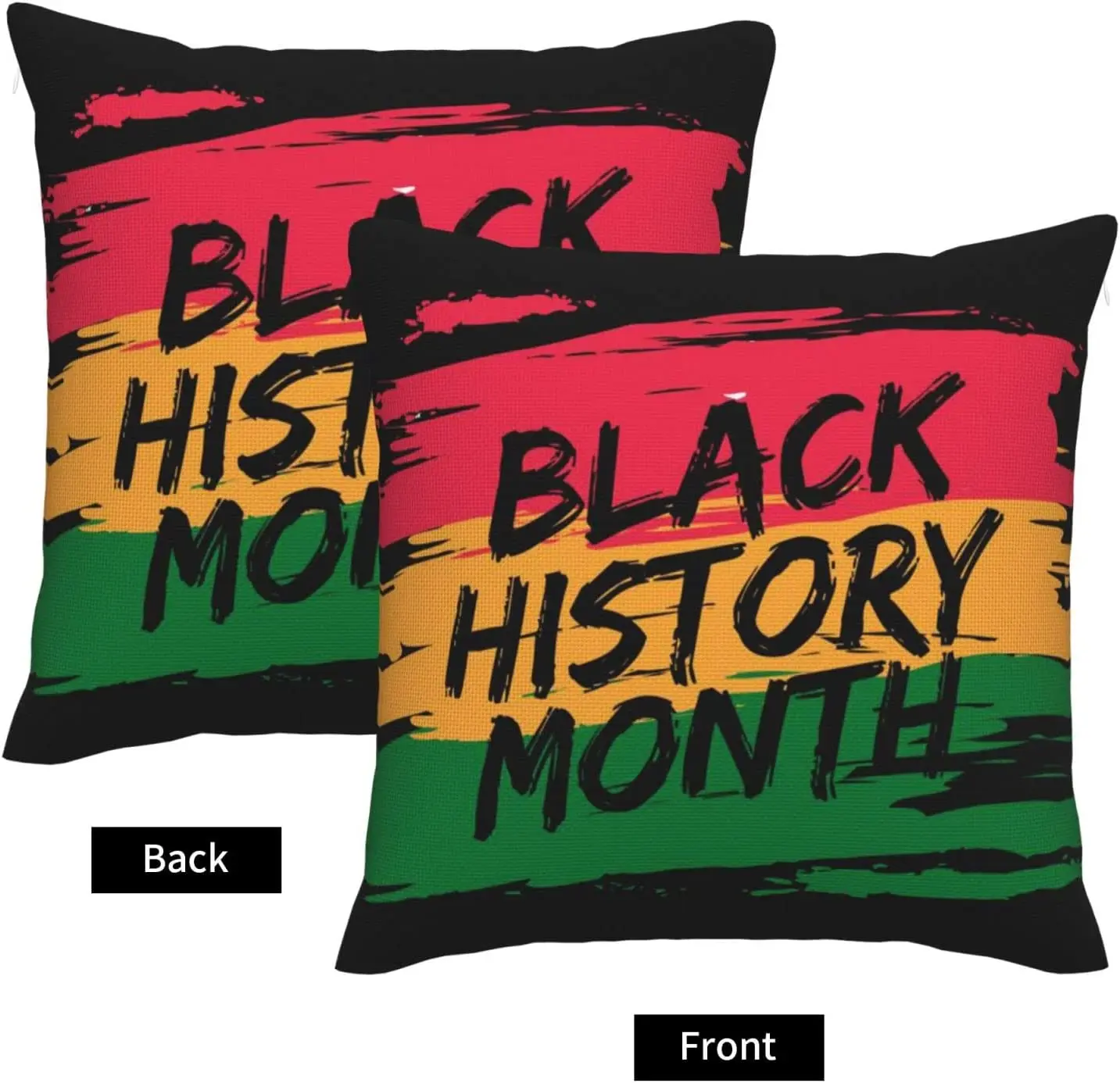 Black History Month Art Throw Pillow Cover for Sofa Couch Farmhouse Black History Month Decorations 18x18 Inch Pillow Case