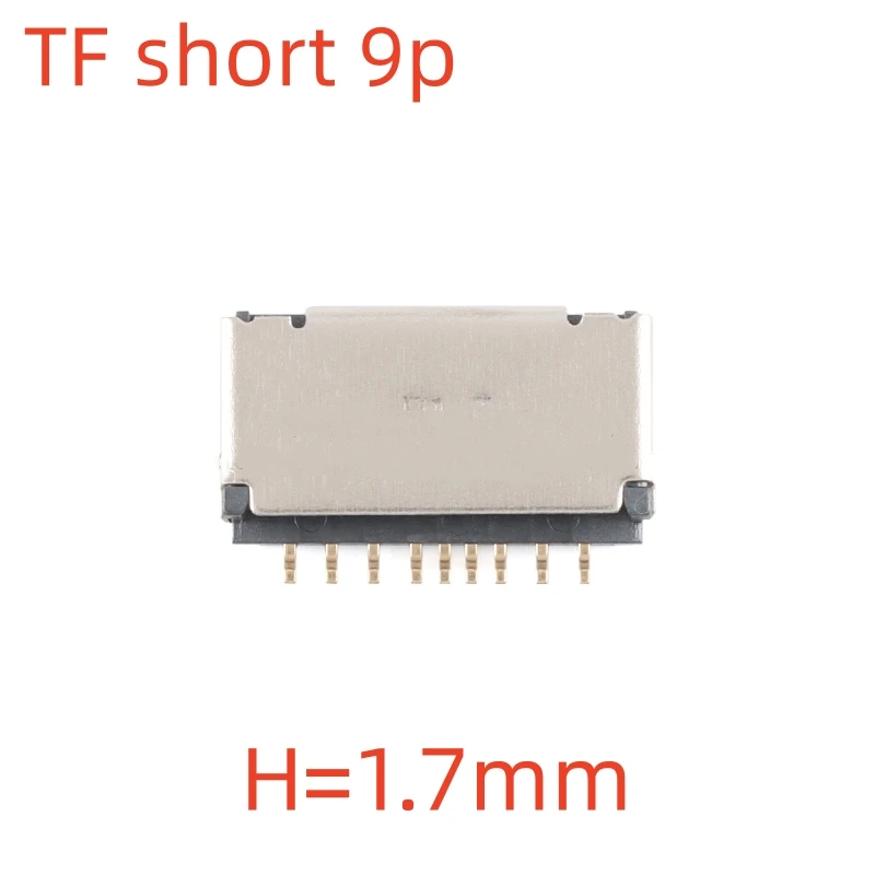 5/10Pcs TF Short Body TF card holder Connector Socket Push in Pull Out Type Micro SD TranFlash Adapter H=1.7