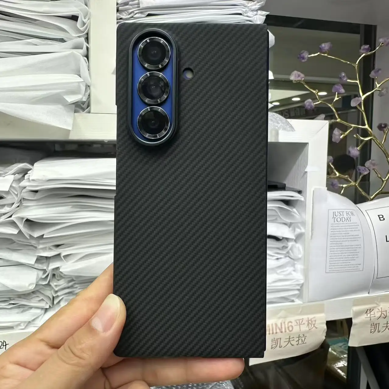 

For Samsung Galaxy Z Fold7 Case Official Carbon Fiber Magsafe Folding Cover For Galaxy Z Fold 7 Kevlar Wireless Charging Funda