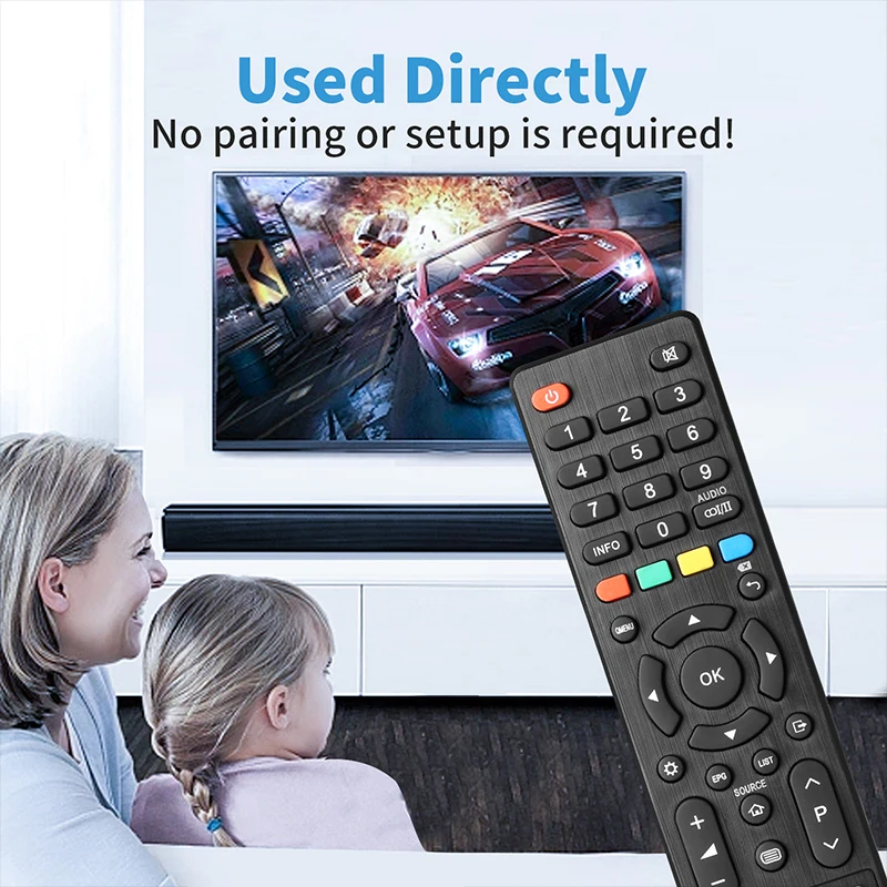 Controle remoto para Smart TV, ATV55UHD, Bauhn, Kogan, JVC, Linsar, CHIQ, Saba, Changhong, U58G7N, L32G7N, L40G7N, S49N1, L32H7L/N, U43H7L/N