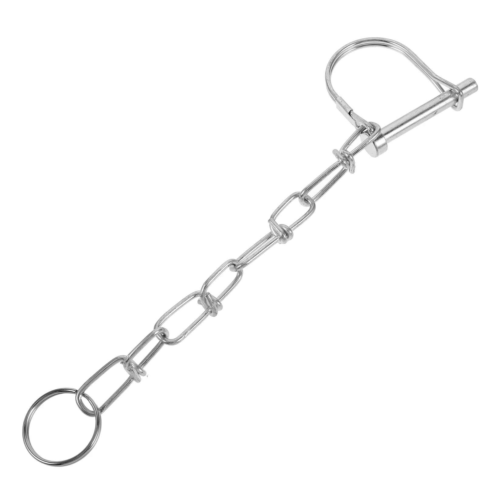 

Galvanized Trailer Coupler Pin with Chain Heavy Duty Hitch Safety Lock for Lawn Garden Utility Trailers No Tools Required