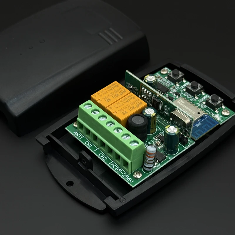 Universeller 433-MHz-/433,92-MHz-Garagentor-/Torfernbedienungsempfänger mit 2-Kanal-Relais-Toröffner-WLAN-Smart-Switch-Modul, kompatibel mit Tuya – Detail 11