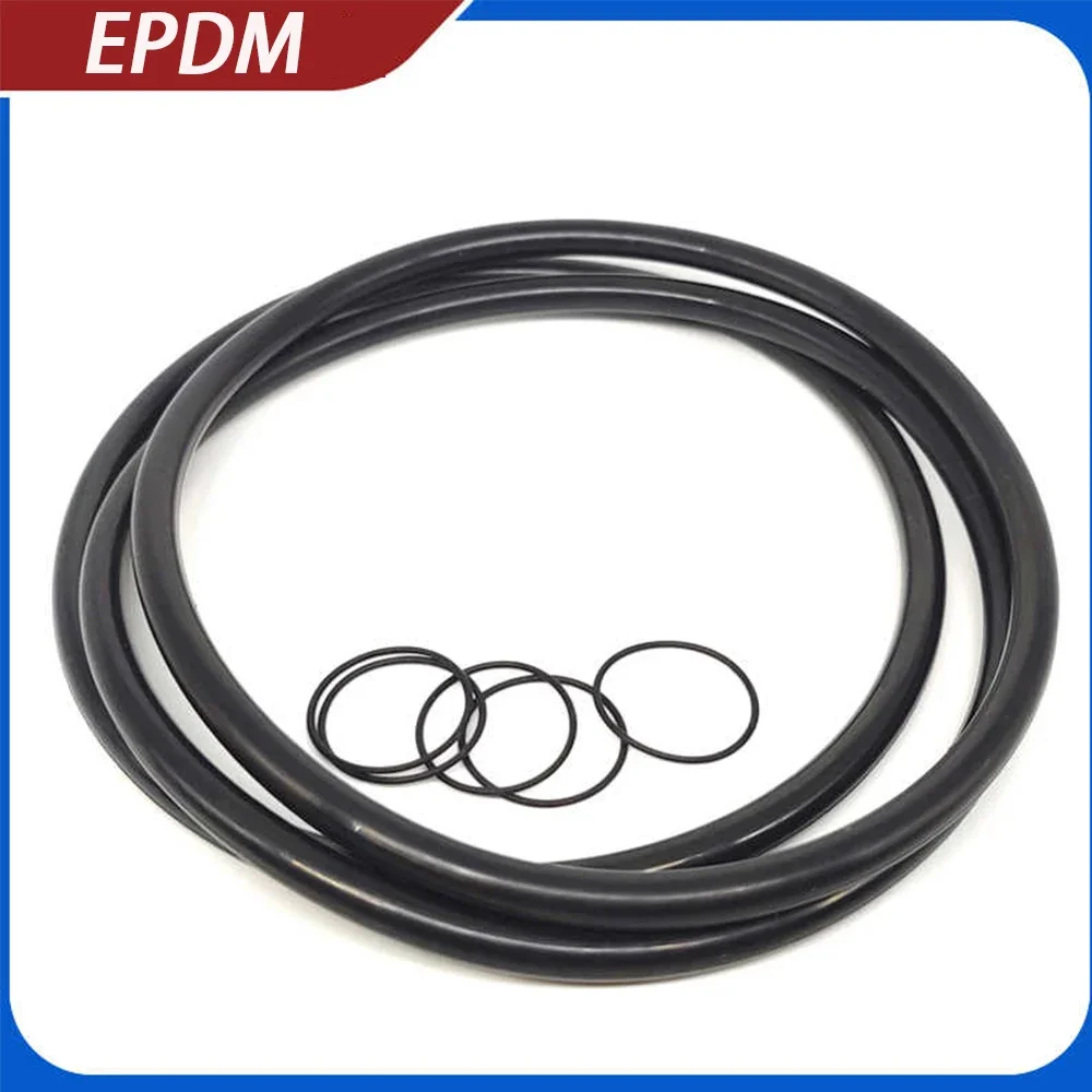 Thickness CS 2mm EPDM Rubber O Ring OD 5-170mm ID 1-166mm Acid Alkali Water and Friction Resistance O-Ring Seal Gasket Black