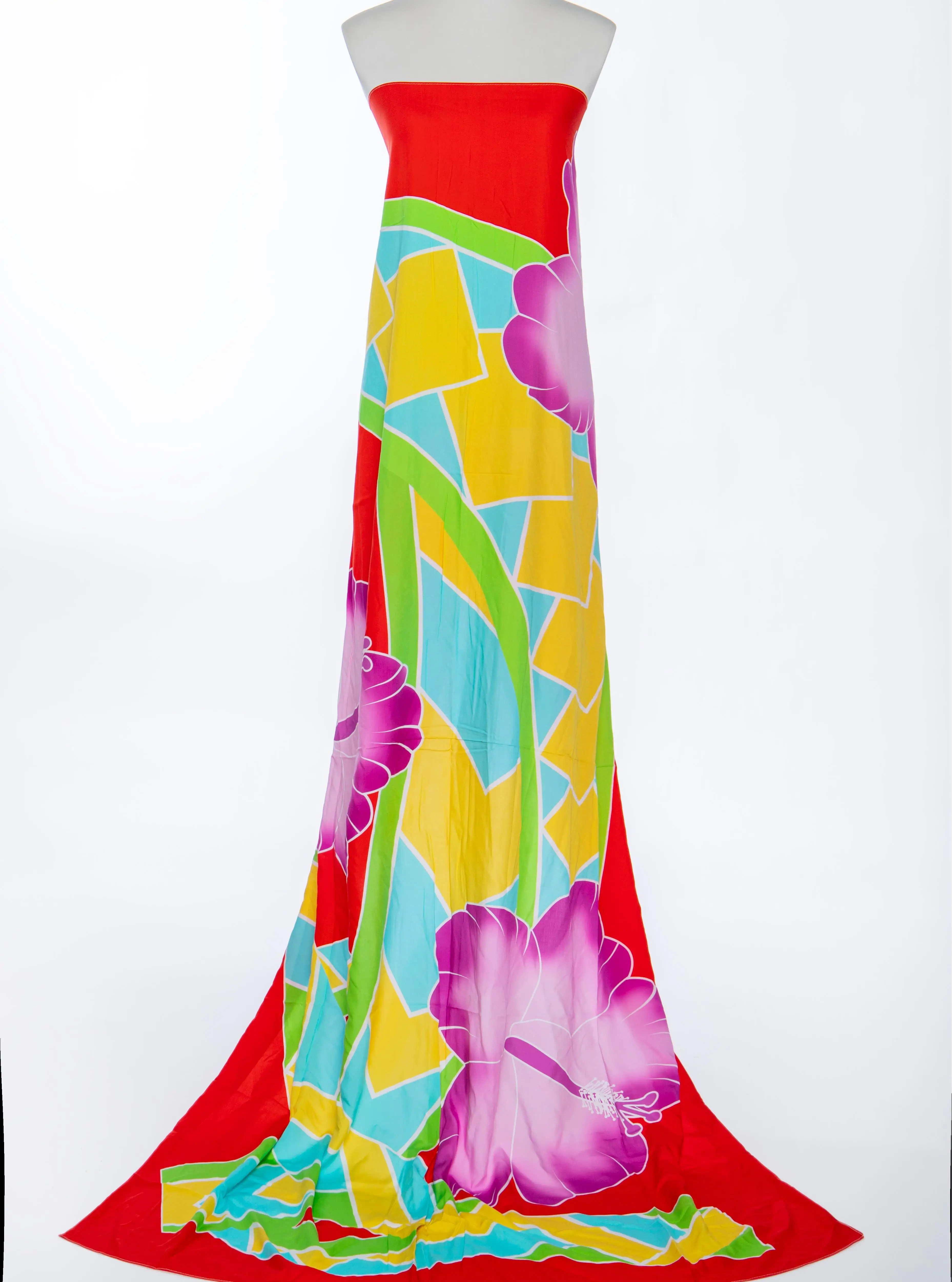 NEU Strand Sarong Cover Up Wrap Bikini Bademode Kleid Damen Tie Dye Pareo Top Qualität Strand Sarong Hibiskusblüten Sarongs