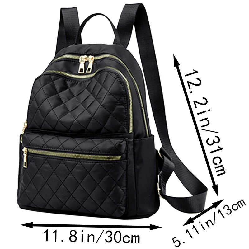 Fashion Women's Quilted Backpack Elegant Style for Daily Commuting Outings High-end Practical Versatile Portable Bag