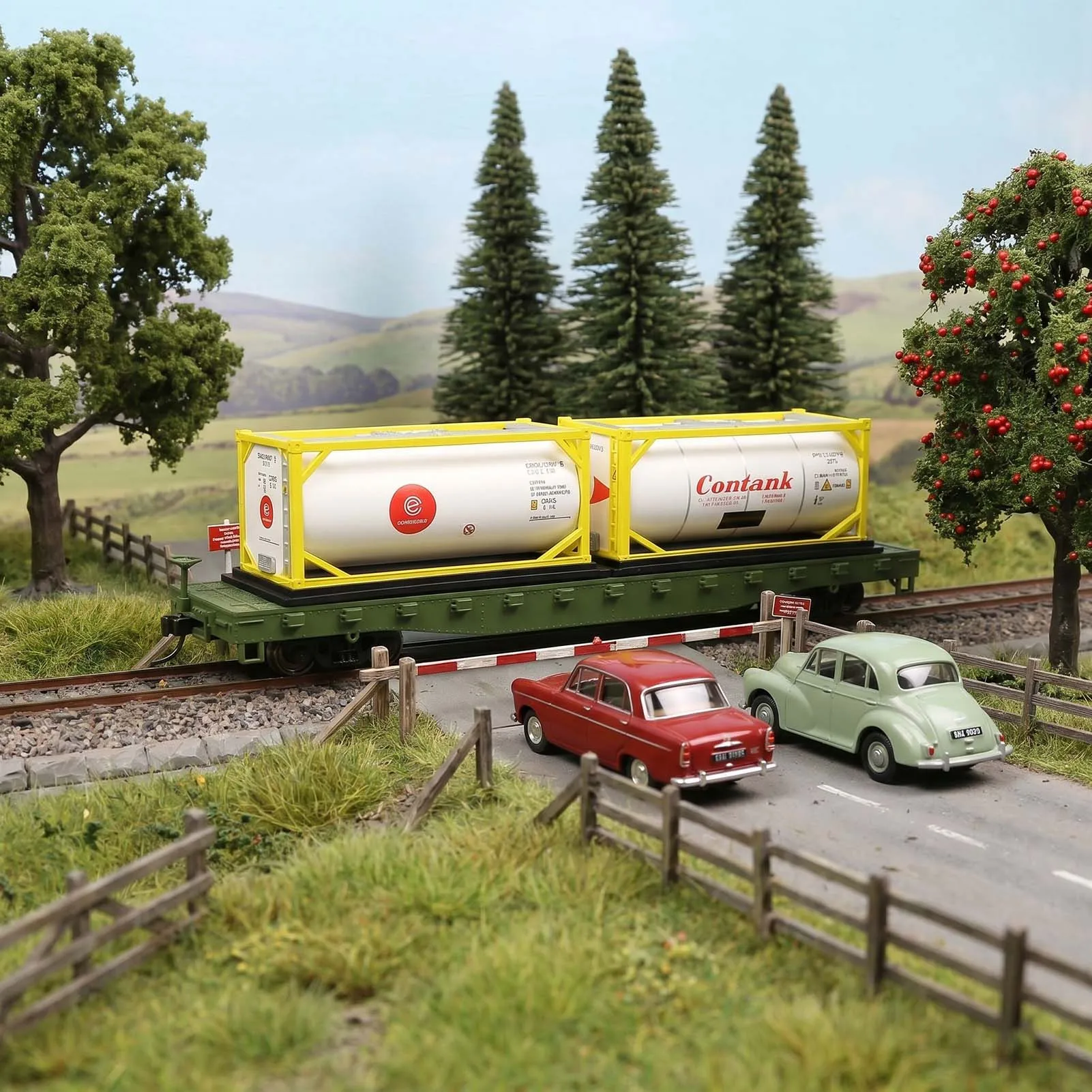 

Evemodel C8723 HO Scale 1:87 20' Tank Container 20ft Tanktainer Shipping Intermodal Container