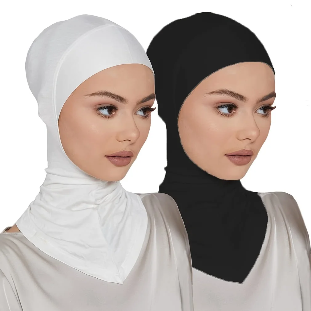 

Мусульманский шарф Рамадан, Женский хиджаб с полным покрытием, хиджаб, мусульманский женский шарф, тюрбан, женская шапка, мусульманская шапка, тюрбан