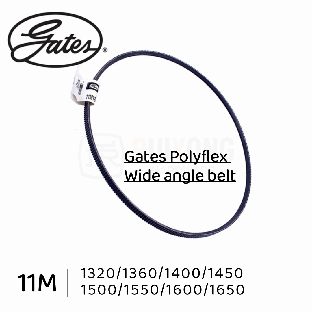 

Gates Polyflex Wide angle belt 11M1320/11M1360/11M1400/11M1450/11M1500/11M1550/11M1600/11M1650mm