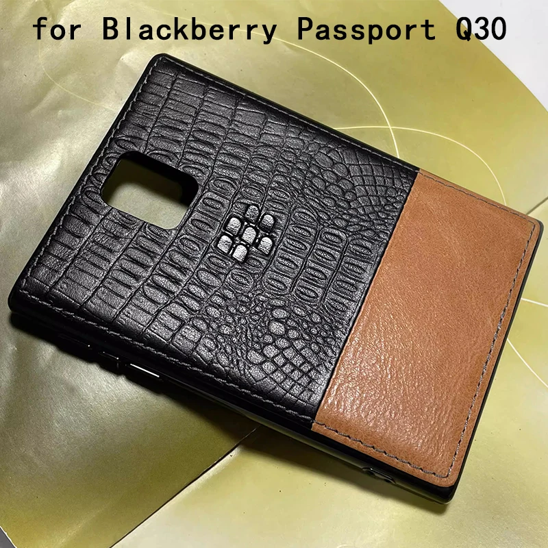 

Fashion Crcodile Case for Blackberry Passport Carcasa Genuine Leather Back Phone Funda for Blackberry Q30 Fundas Coque Capa.