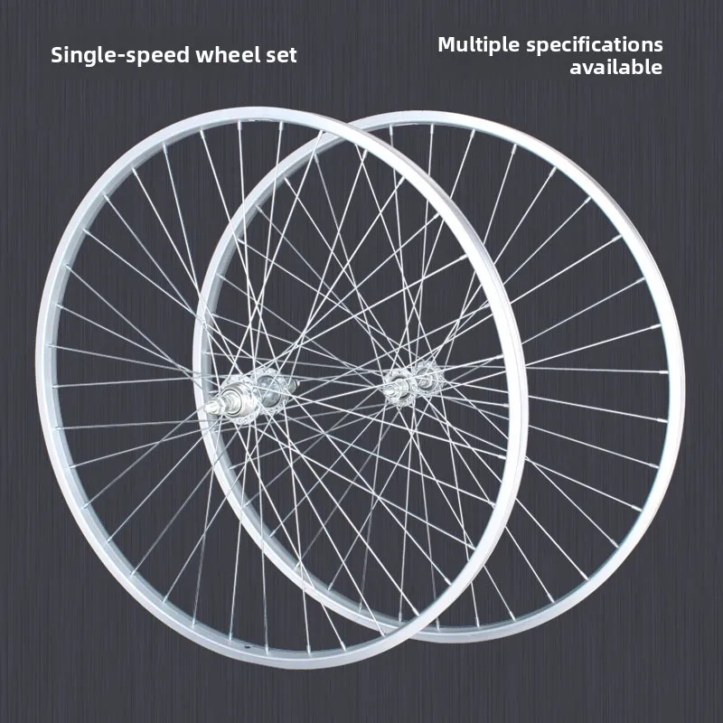 

Алюминиевый сплав, 26-дюймовые односкоростные велосипедные колеса, передние и задние шины, обычные автомобильные 24-дюймовые велосипедные колеса 26x75/26x3/8