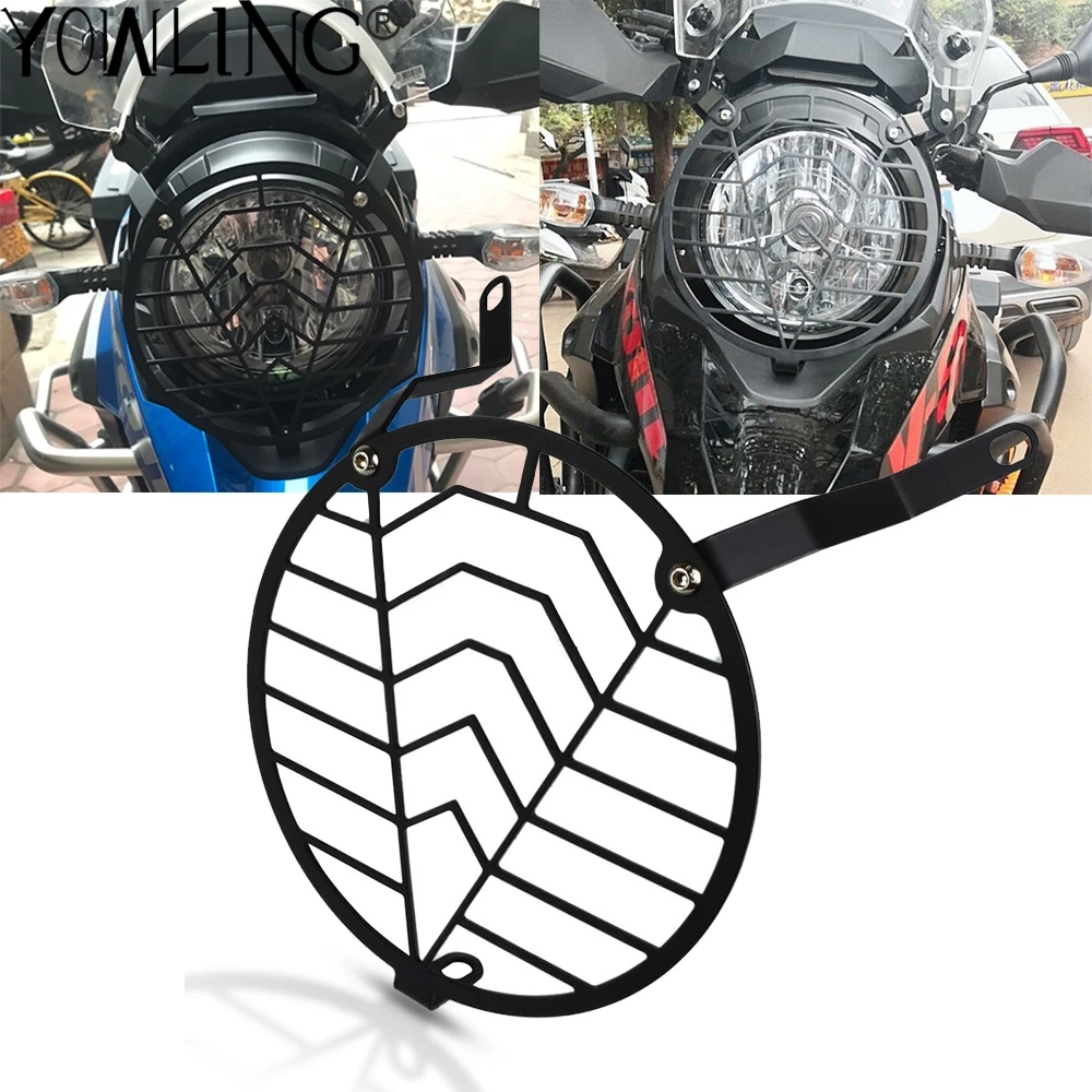 

For SUZUKI DL250 V-Strom DL 250 VStrom DL250 Motorcycle Front Headlight Protector Cover Grill Head Light Guard CNC Accessories