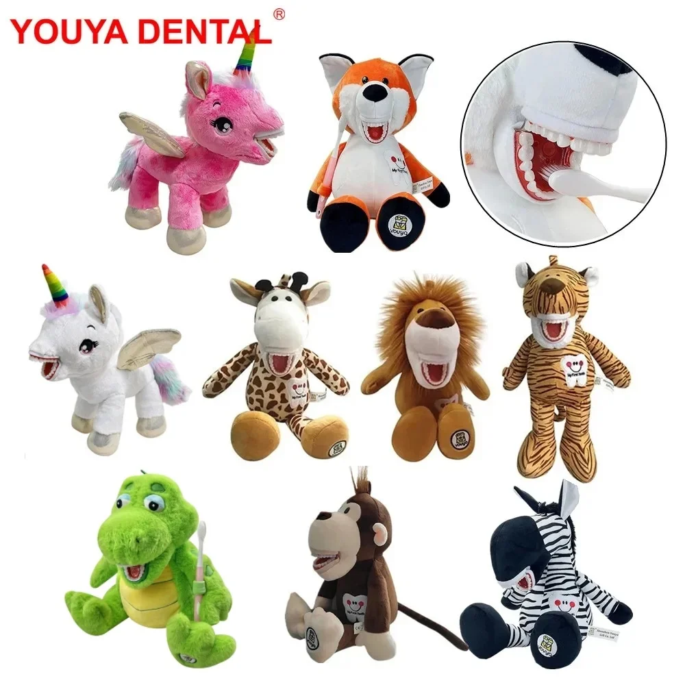 

Dental Plush Toys With Teeth Model Toothbrush For Kids Children Stuffed Animals Dentist Soft Dolls Dentistry Accessories Gifts