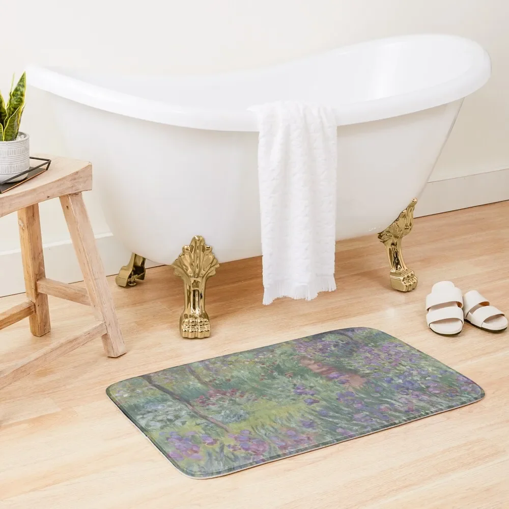 

The ArtistS Garden In Giverny Bath Mat Set Ofs In The Bathroom Bathtub Anti Slip Kitchens DoorFor Entrance Door Mat
