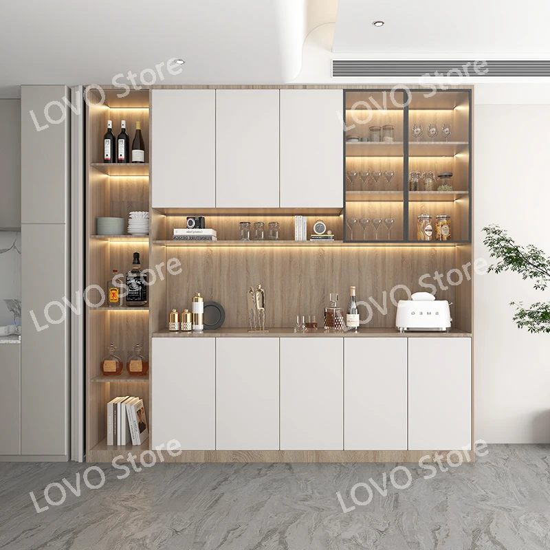 Sideboard Cabinet Wine  Integrated Wall Modern Minimalist Tea Storage 