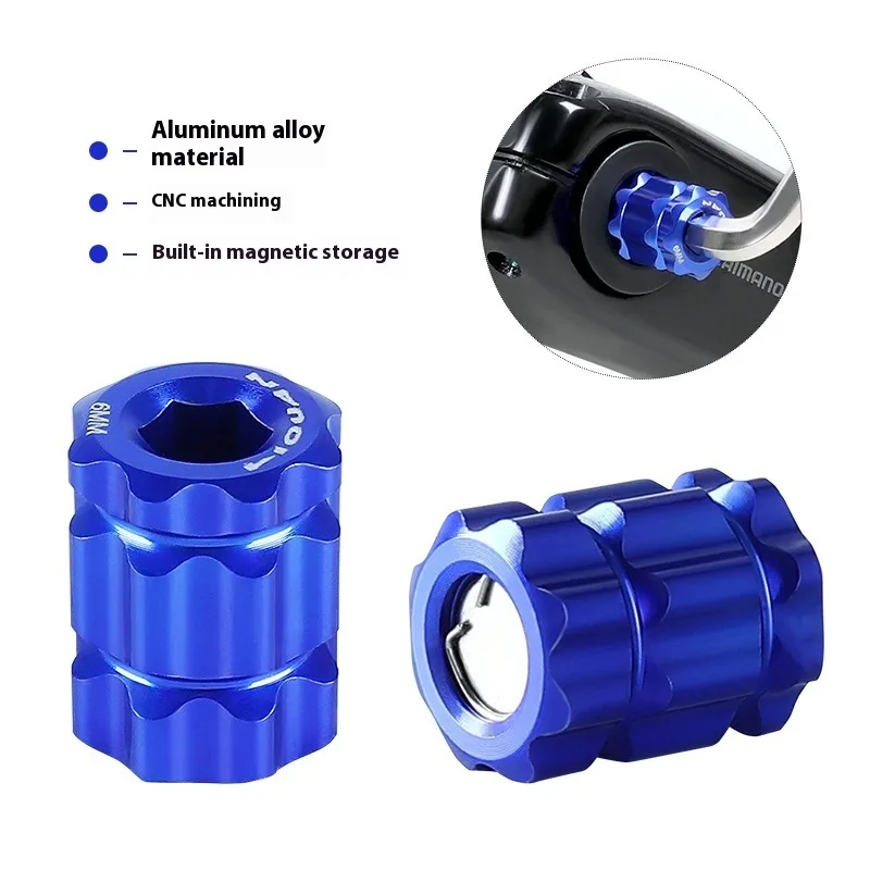 Mountain Bike Plum Blossom Crank Cover Disassembly Tool Magnetic Aluminum Alloy XT/XTR/UT/DA Universal Bicycle Repair Tool