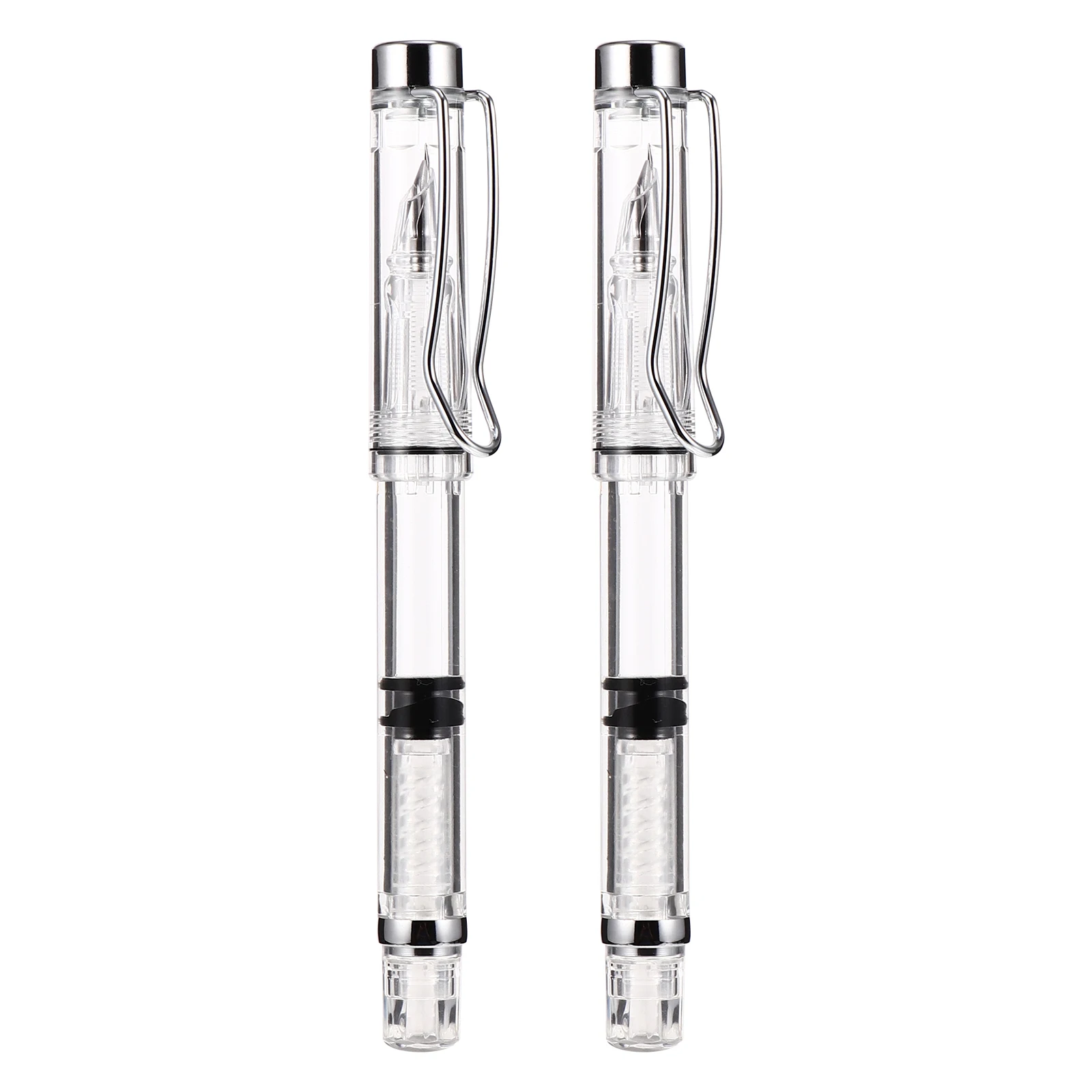 

2pcs Fountain Smooth Writing Writing Calligraphy Calligraphy Practice Pen Student Metal Pens Fountain Pen School