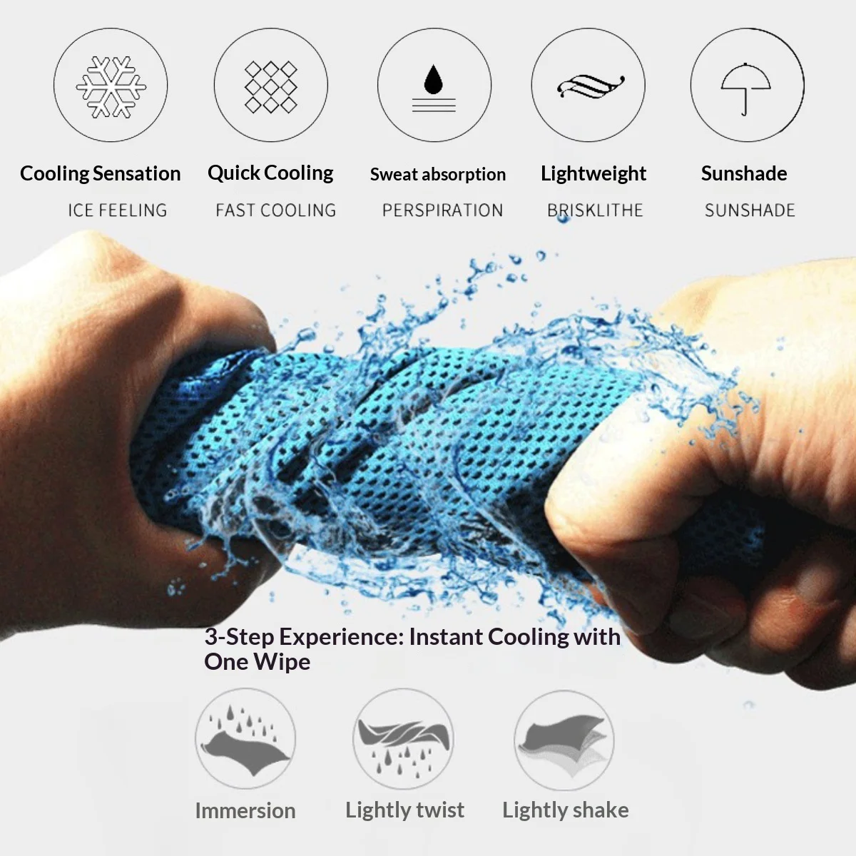 Outdoor Microfiber Quick Dry Cooling Ice Towel Sports Cold Towel for Fitness Camping Running Swimming Yoga Beach Towel Towel