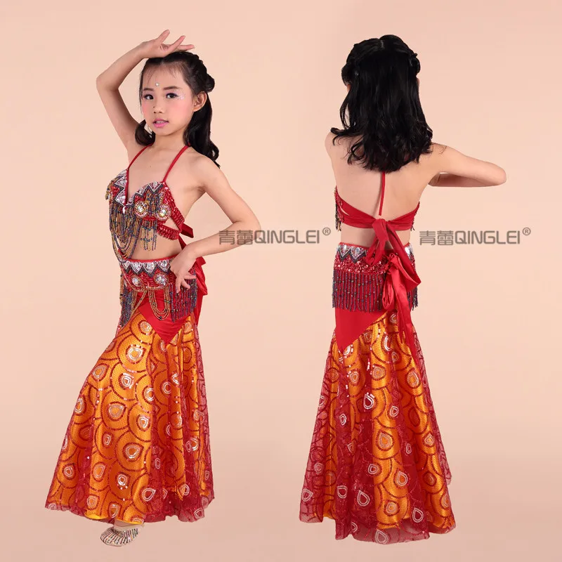 New Indian Belly Dance Children, Dance Skirt Suit Belly Dance Suit