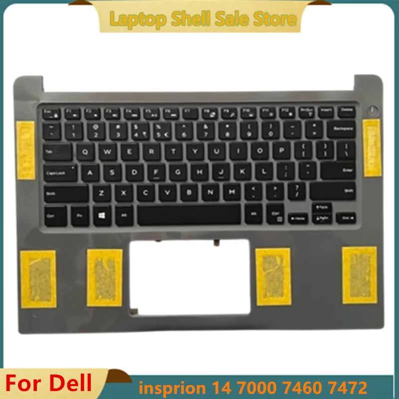 

New For Dell inspiron 14 7000 7460 7472 P74G Laptop Upper Case Palmrest Cover With Backlit keyboard 0XD4CT