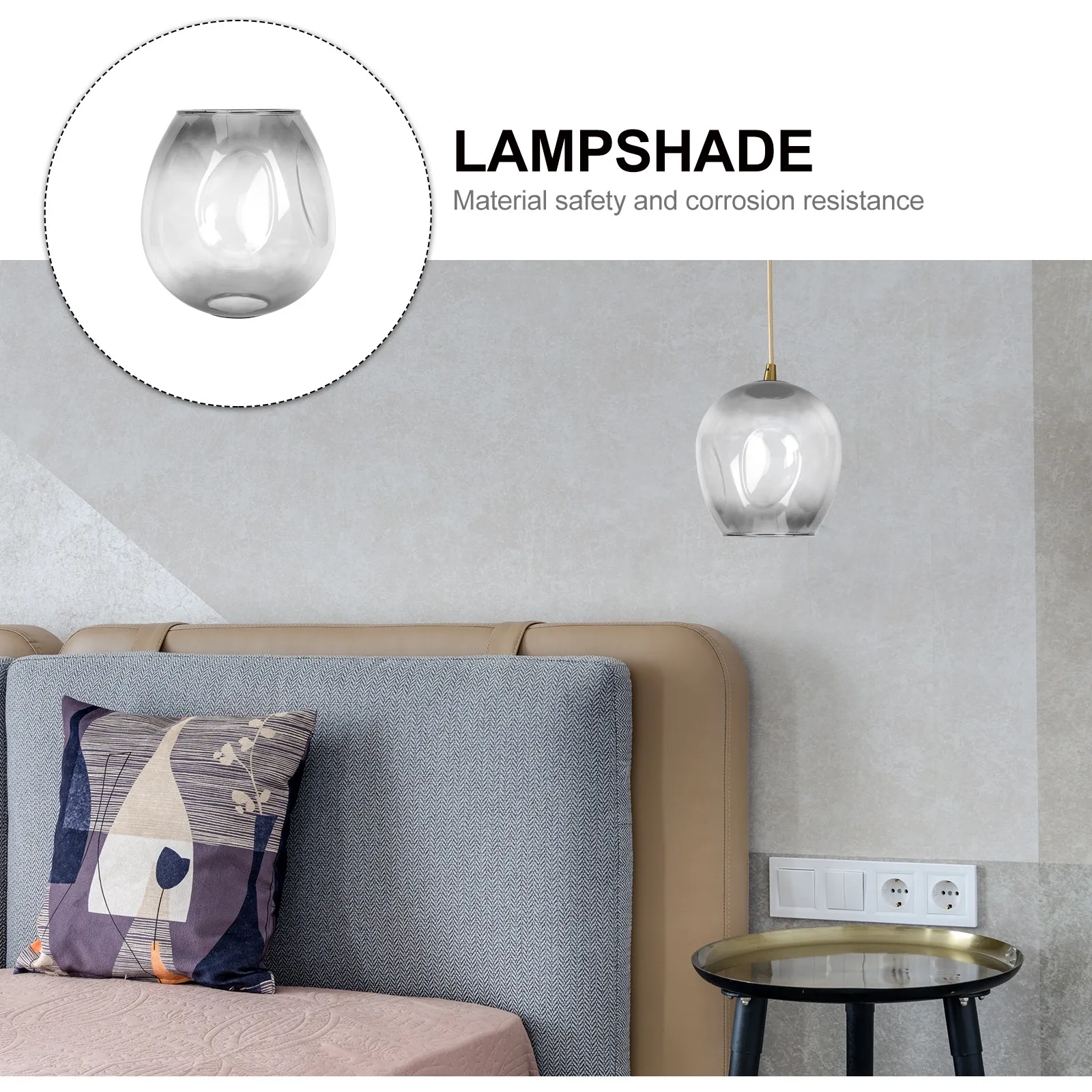 Clear Glass Shade Replacements Decorative Lamp Shades Creative Lampshade Farmhouse Atmosphere