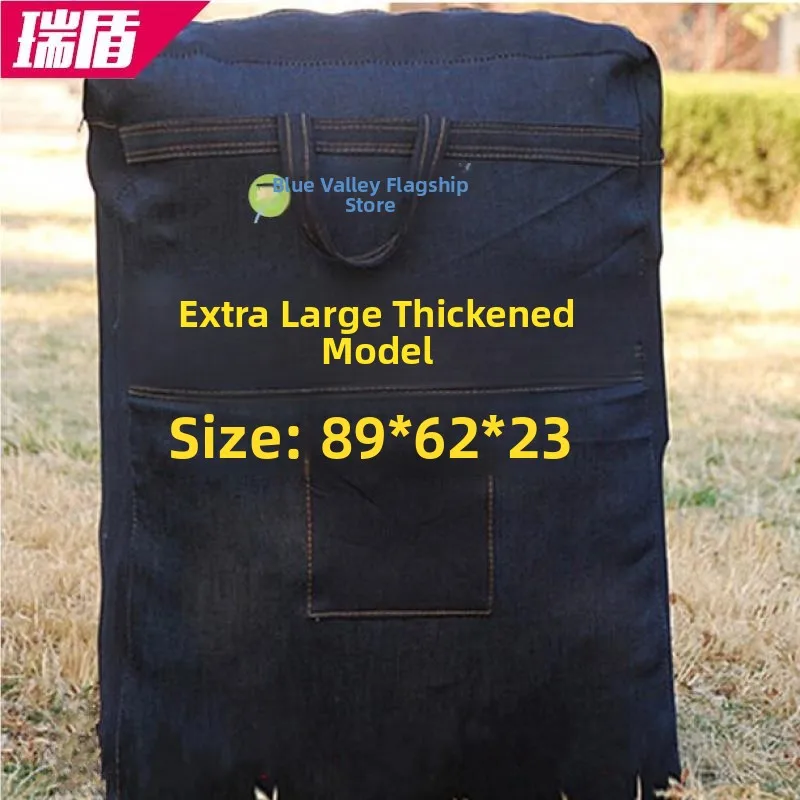 

Extra Large Thi Denim Canvas Bapa Moving Bag Double oulder Travel Bag Lage Bag Che-In Bag Paing Bag